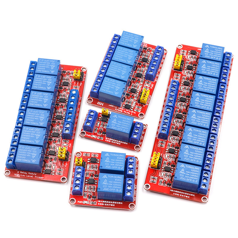 1/2/4/8-channel 5v/12v/24v Rel - Relay 8 Channel Board ulasan dan harga